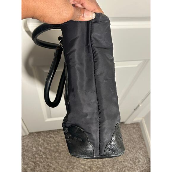 Christian Lacroix black Leather and Nylon Handbag - Picture 6 of 13